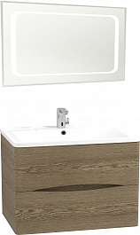 Водолей Мебель для ванной Adel 90 подвесная дуб крымский коричневый – фотография-1